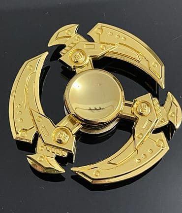 golden medieval fidget spinner anxiety toy