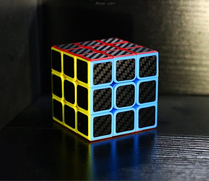 Solved rubik's cube 3x3x3