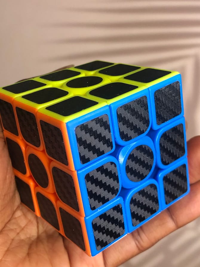 3x3x3 carbon fibre rubik's speed cube